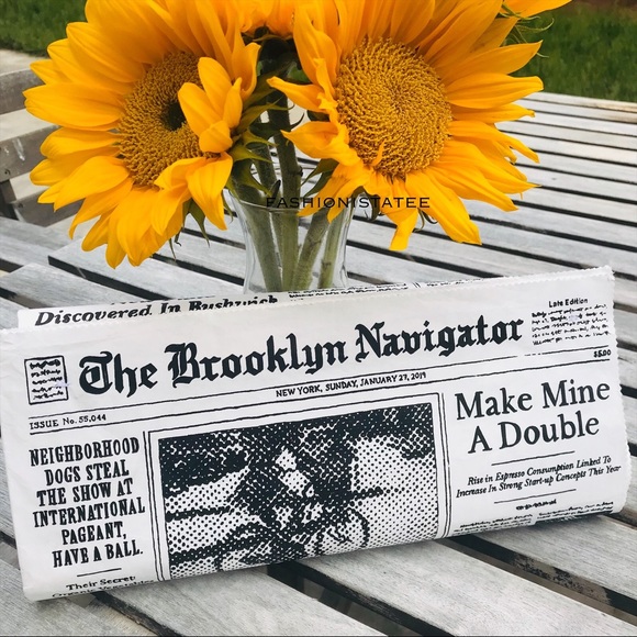 Kate spade newspaper Brooklyn clutch glitzy ritzy - Picture 2 of 8